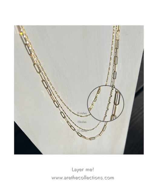 Layer me! Satellite chain necklace.